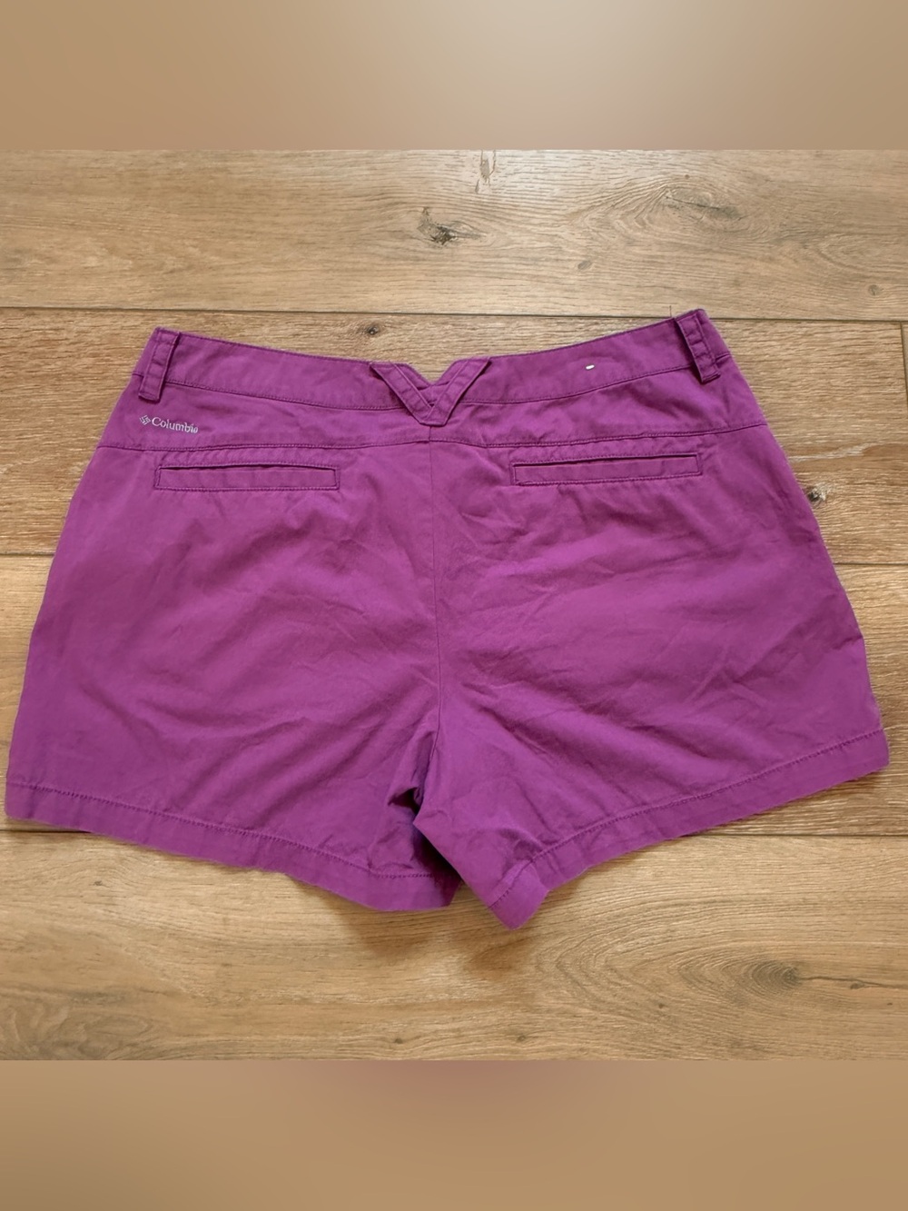 Columbia Women's Kenzie Cove Dark Lilac Purple Shorts, Size 10 EUC - Picture 2 of 3